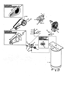 Air Compressor Diagram and Parts List for VT6329  Campbell Hausfeld Compressor